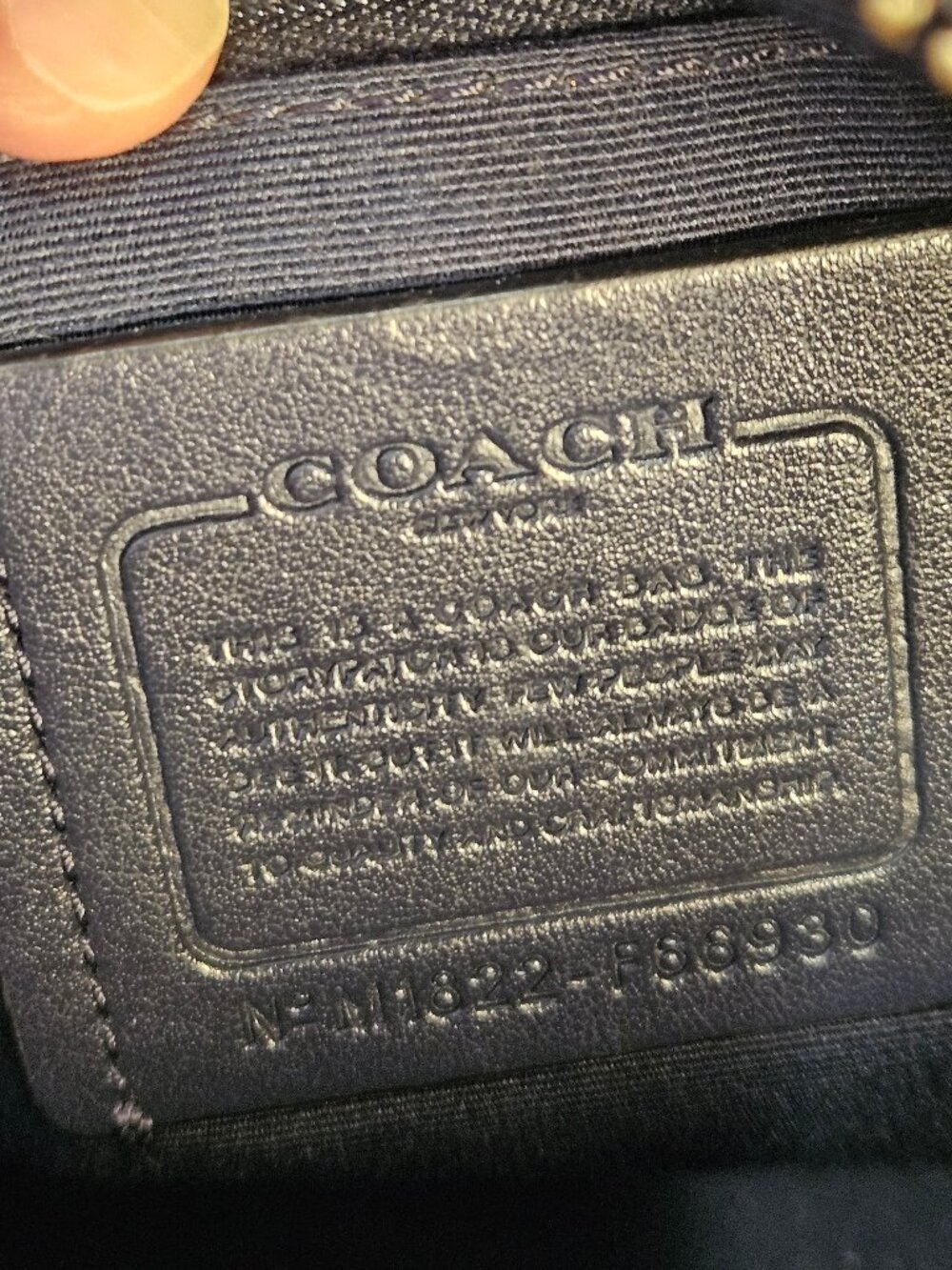 Women's Coach Mini-Bennett Satchel, Midnight Blue Plaid - Picture 16 of 16
